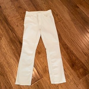 Mother mis rise dazzler ankle jeans